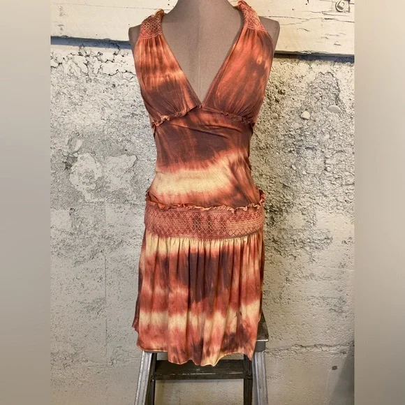 Millergirl By Nicole Miller Dresses | Nicole Miller Y2k Sleaze Trunk Sample Dress | Color: Orange/Yellow | Size: M | Doitwithsoul's Closet
